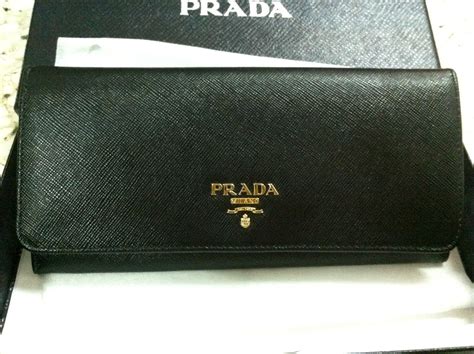 prada saffiano metal wallet price|authentic Prada wallet sale.